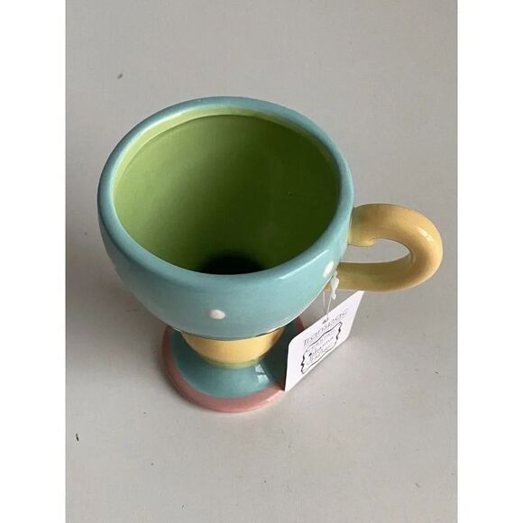 Johanna Parker Easter Dottie Chick Fancy Ceramic Mug Decor Spring NEW - Picture 8 of 11